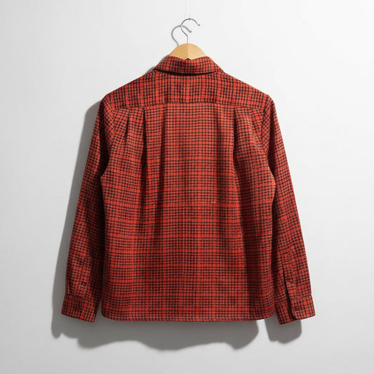Vintage Oscar De La Renta Red Check Pattern Blazer Ladies Size 4
