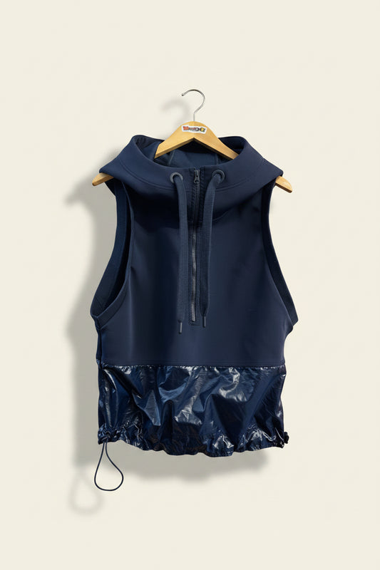 Adidas x Stella McCartney Blue Hooded Vest Ladies Size L