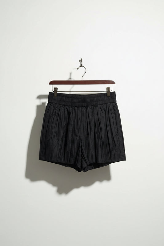NWT Frame Shorts Crinkle Black Size M