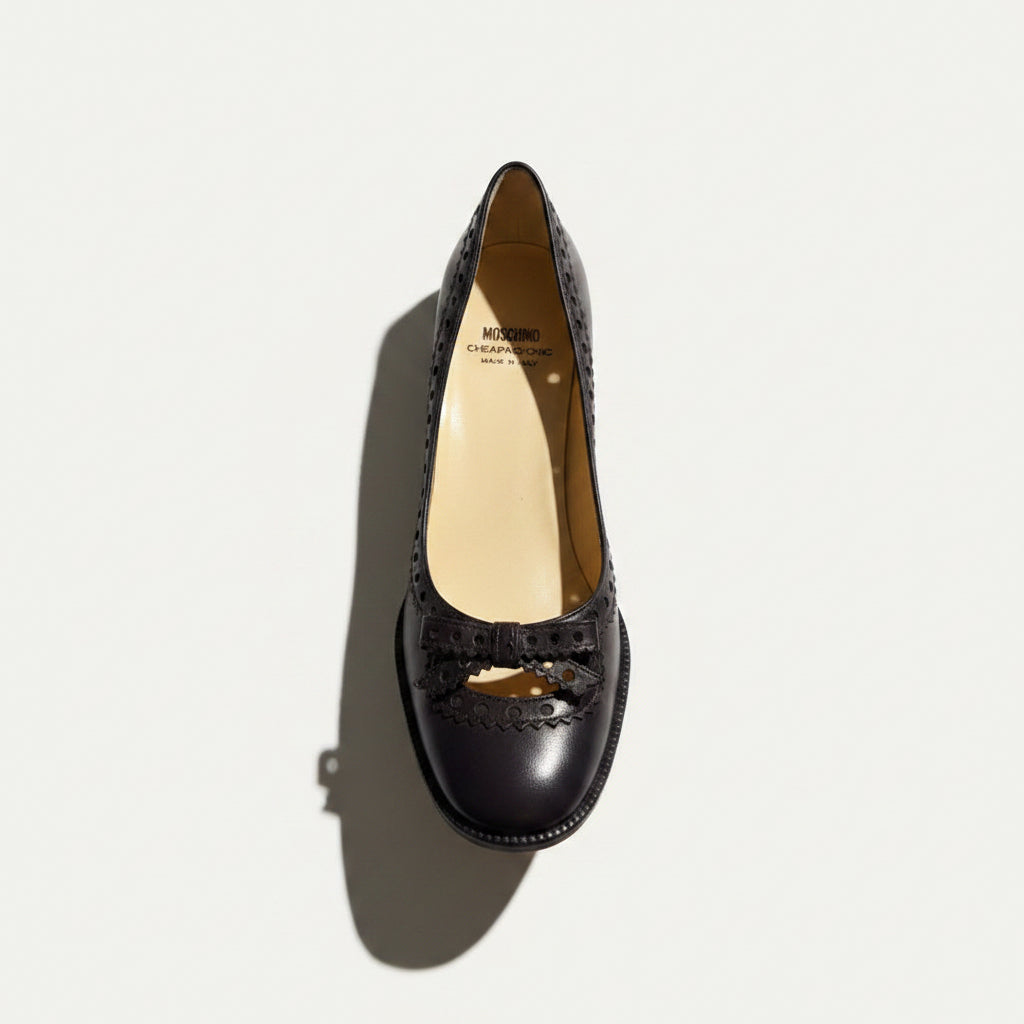 Moschino Heels Leather brown Size 7L