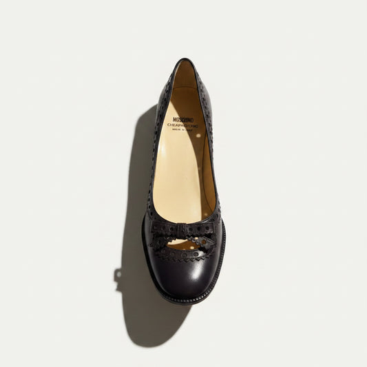 Moschino Heels Leather brown Size 7L