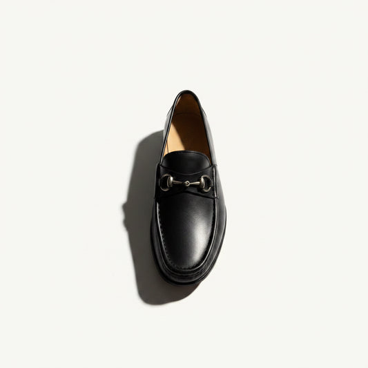 Vintage Gucci Black Horsebit Loafers Size 10M