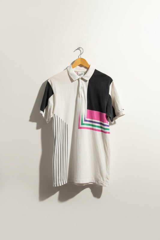 Profile White Graphic Polo Men’s Size D5