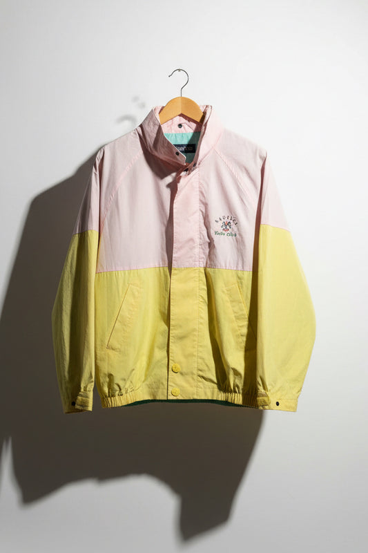 Vintage Nautica Yacht Club Jacket pink yellow Size D7+