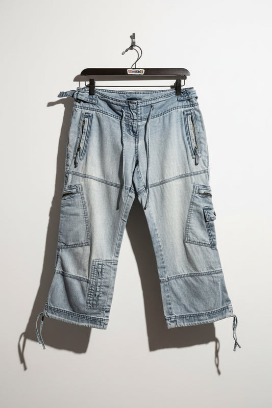 The Limited Y2K Cargo Jeans Blue Size 4