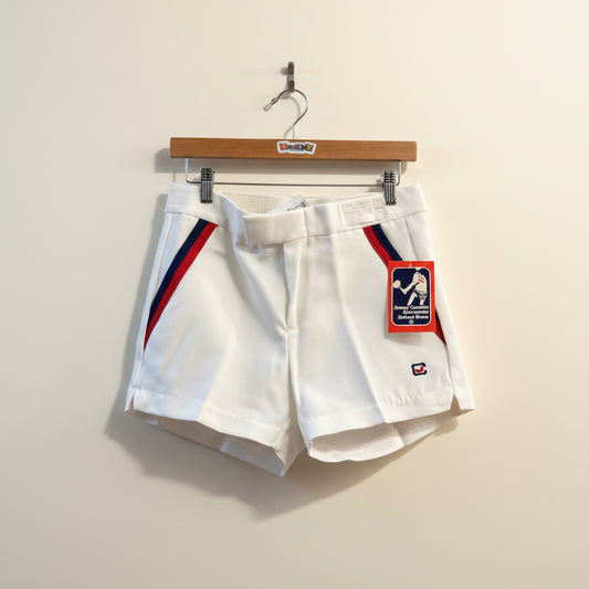 NWT Robert Bruce Vintage Tennis Shorts AS-IS White/Red/Navy Men’s Size 32