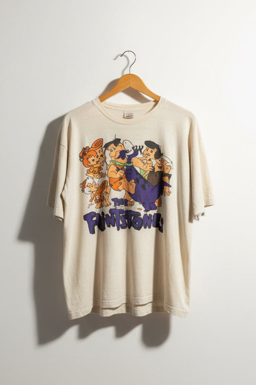 All Time Vintage Flintstones Tee Bootleg White/Multi Size L