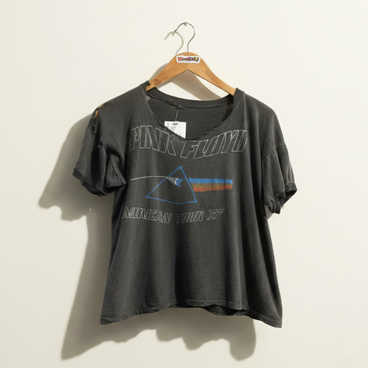 Pink Floyd Vintage Authentic Tour Tee '77 Thrashed Grey Size M