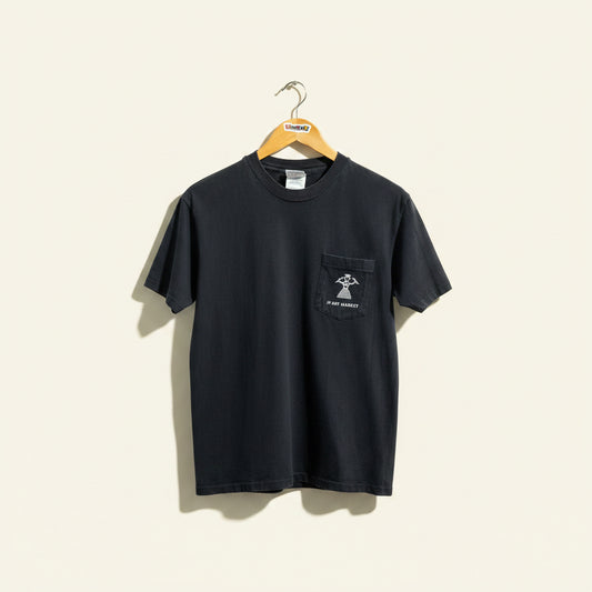 Hanes Vintage Tee JP Art Market Black Size M