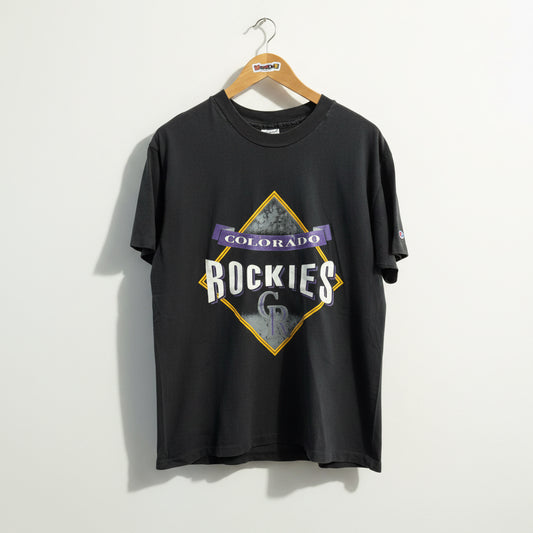 Champion Vintage Tee Colorado Rockies Black Size L