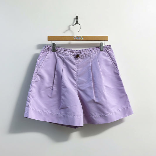 Staud Purple Pleated Shorts Ladies Size S