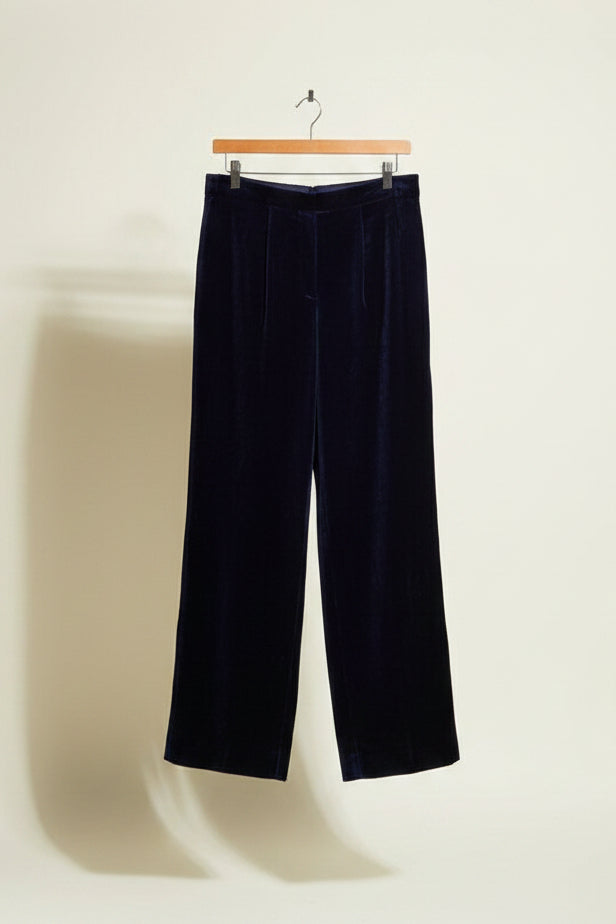 Giorgio Armani Purple Velour Pants Ladies Size 44