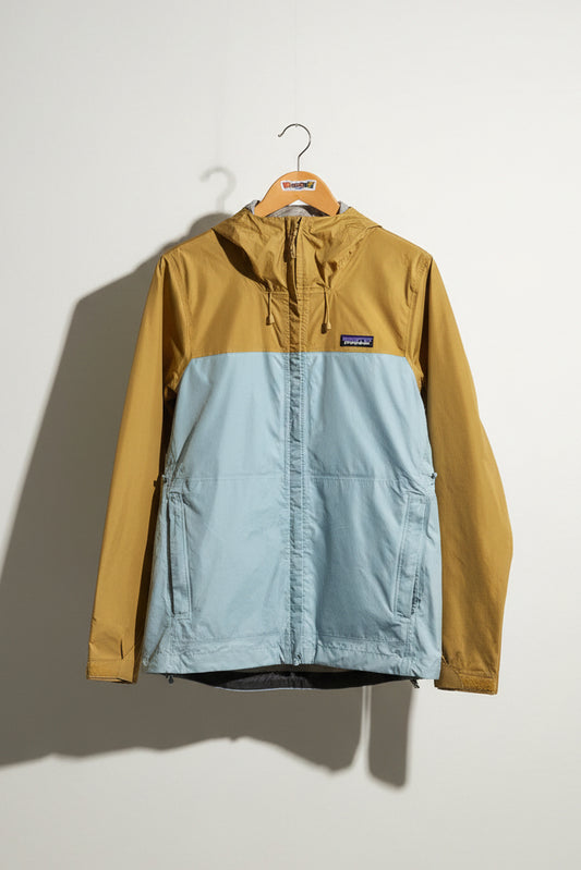 Patagonia Windbreaker Zip Baby Blue/Brown Men’s Size M
