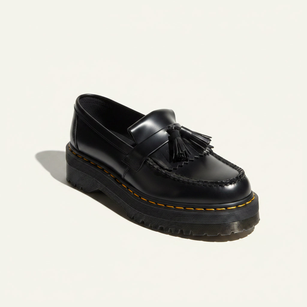 Dr Martens Adrian Quad Black Leather Chunky Sole Size 7L