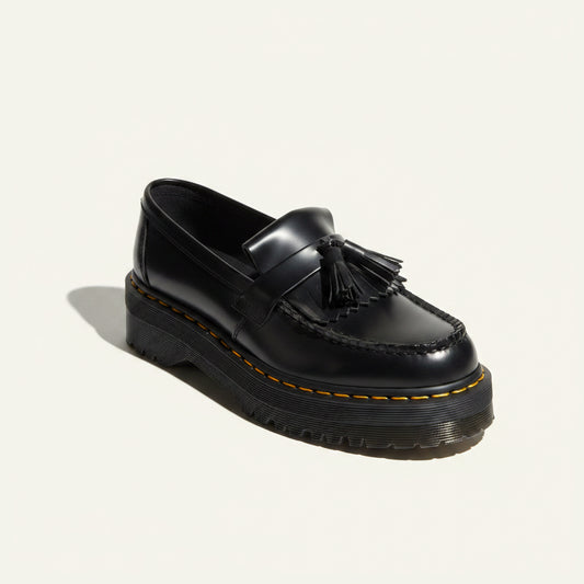 Dr Martens Adrian Quad Black Leather Chunky Sole Size 7L