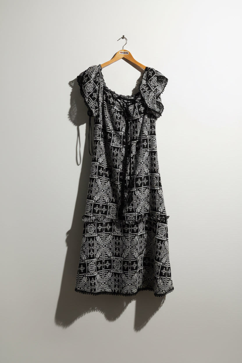 NWT Red Carter B&W Maxi Dress Size M