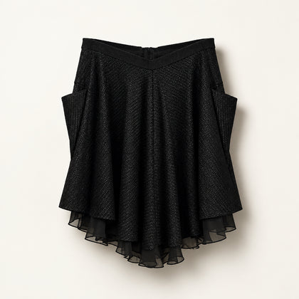 Alexander Wang Black Textured Mini Skirt Ladies Size 8