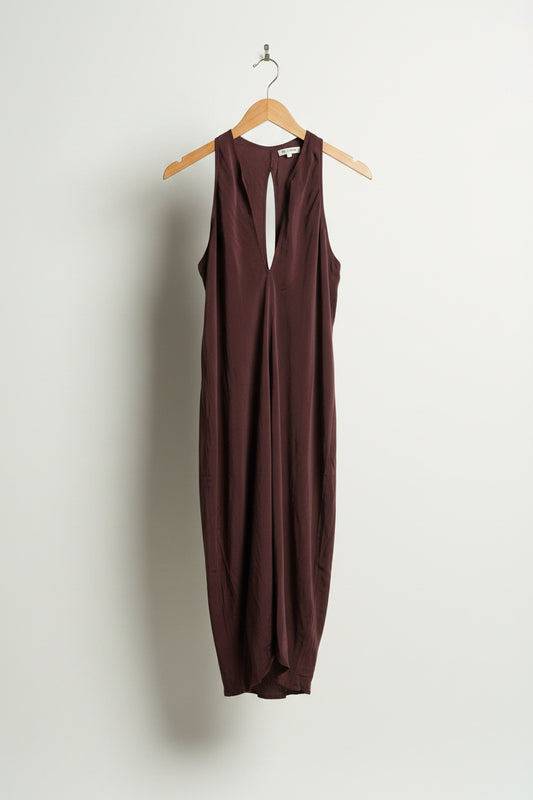 Jill Aiko Yee Red Silk Mini Dress Size S
