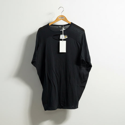 NWT Kolor Black Cutout Basic Top Ladies Size XL