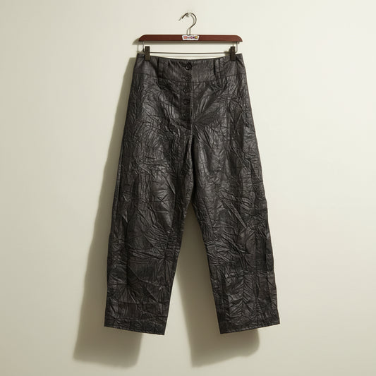 Rina Zin Brown Scrunchy Capri Pants Ladies Size XS