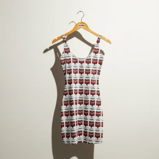 Vintage Rare Campbells Nylon Soup Mini Dress Size XS