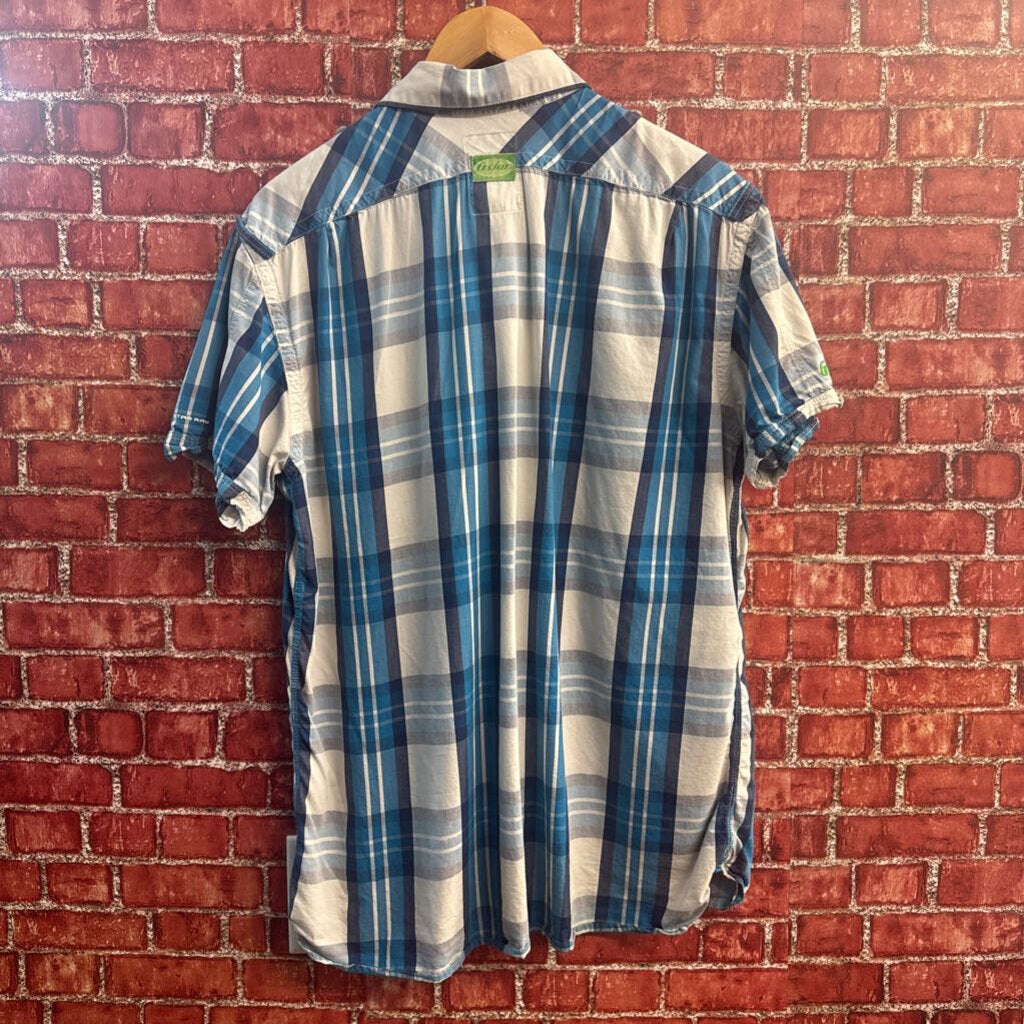 G Star Raw blue and white plaid button down alternate view