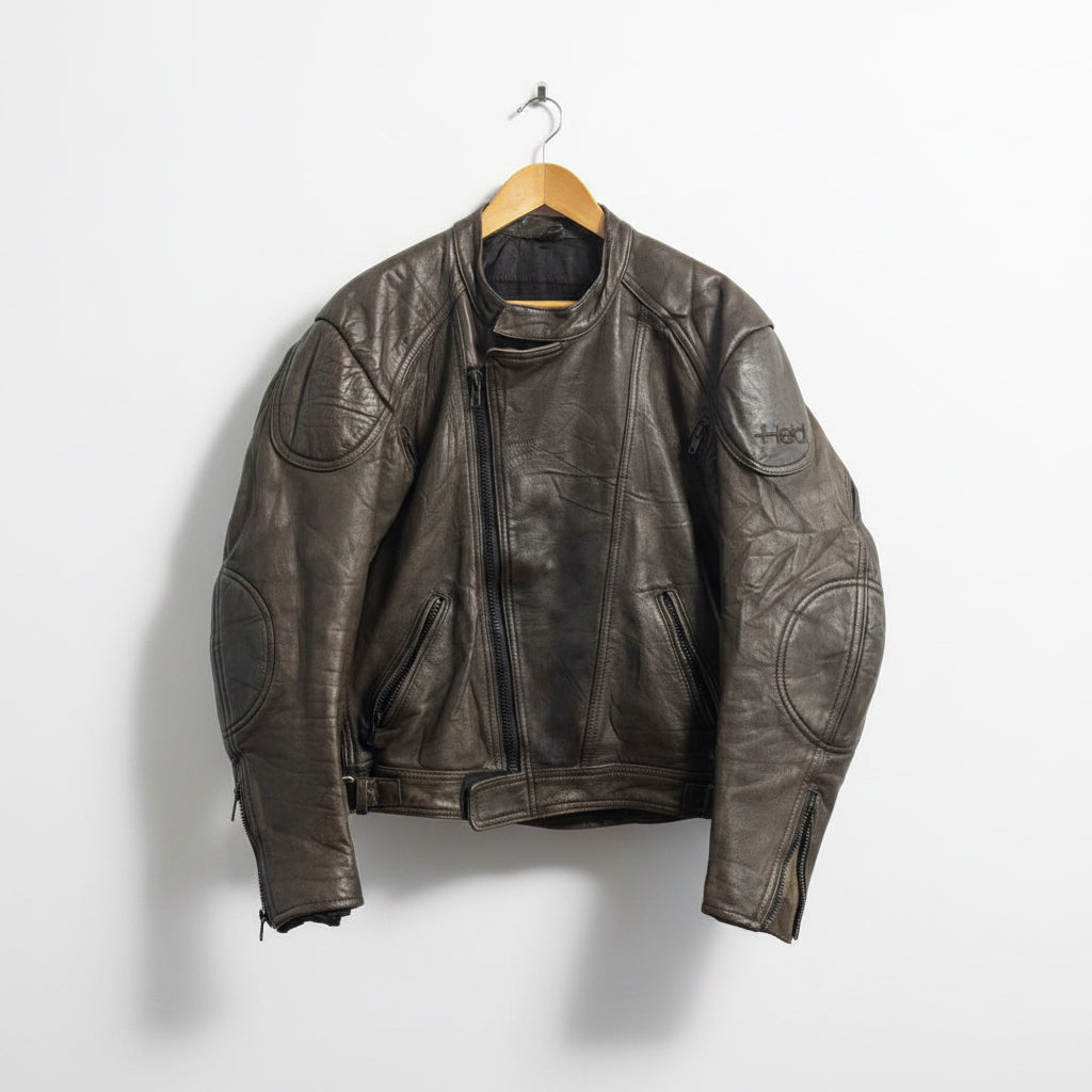 Vintage HELD Brown Leather Moto Jacket Men’s Size M