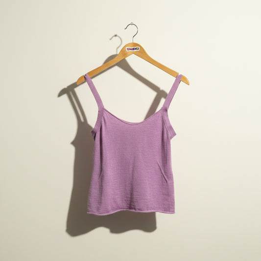 Zadig & Voltaire Tank Merino Wool Mauve Ladies Size S