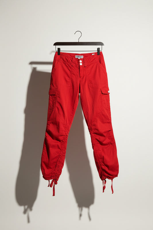 I.AM.GIA. Cargo Pants Red Size XXS