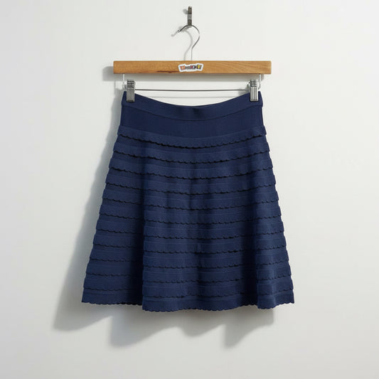 Lilly Pulitzer Mini Skirt Ruffles Navy Size XS