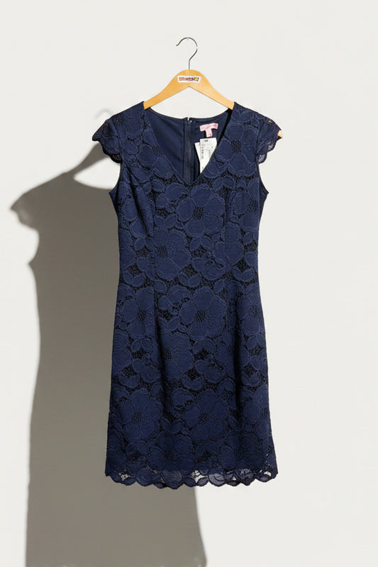 Lilly Pulitzer Blue Floral Mini Dress Size 2