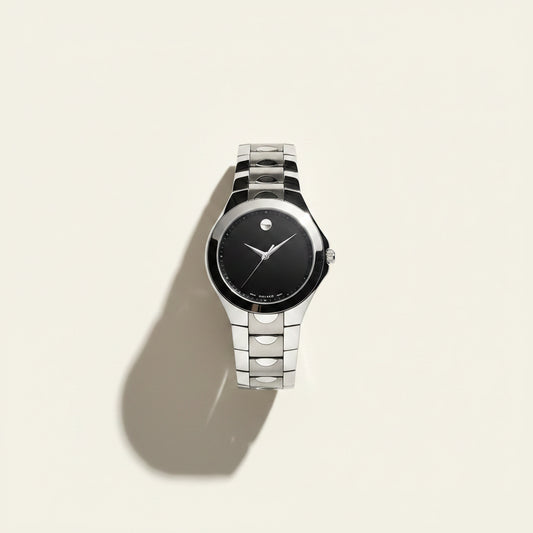 Movado Luno Black Dial Watch