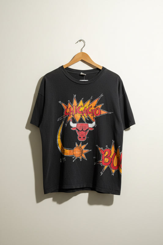 NBA Vintage Chicago Bulls Tee 1995 Black/Orange/Red Men’s Size XL