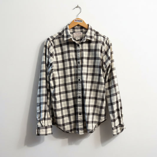 Filson Flannel Plaid White/Brown Men’s Size S