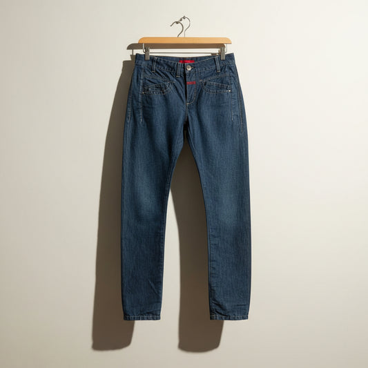 Marithe Francois Girbaud Vintage Jeans Bow Leg Blue Ladies Size 28