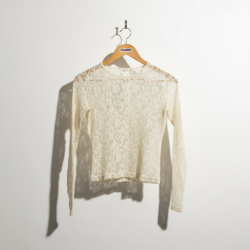 Agnes B Vintage Top Lace Cream Size 1