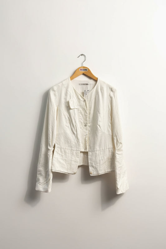Shelley Steffee Vintage AS-IS Blazer Cream Ladies Size 6