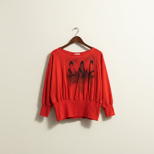 Stephen G. Vintage Set Top and Skirt Red Size 2XL