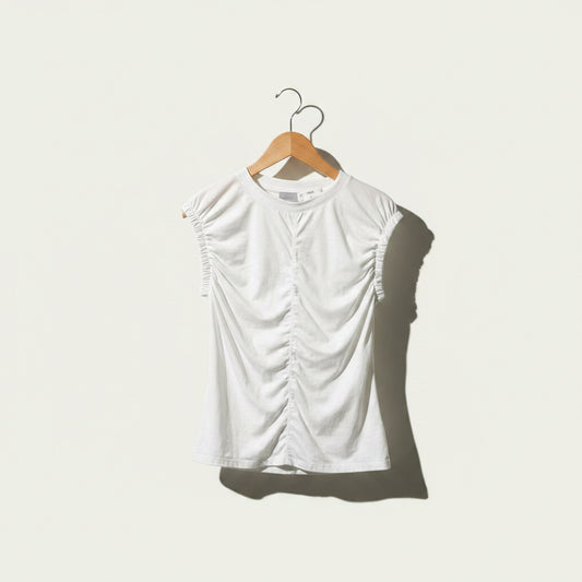 Modern Citizen Tank Top Cinch Sleeve White Ladies Size M