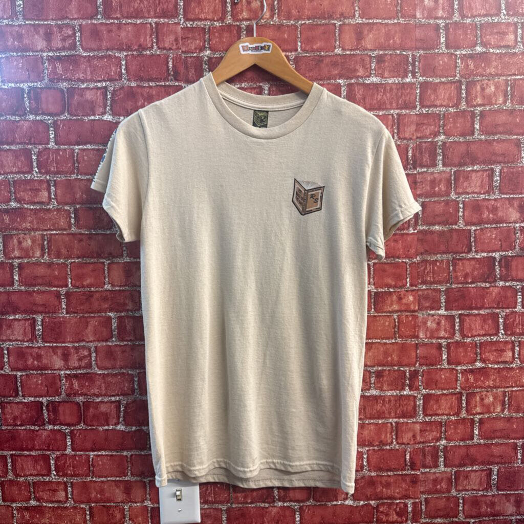 Rhyme Sheet t-shirt with words Beige size S