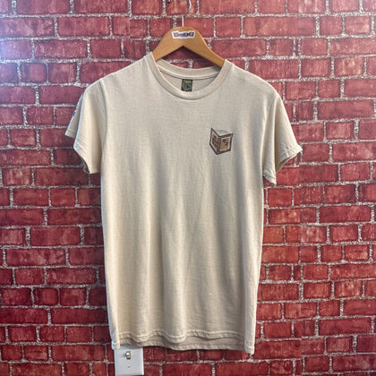 Rhyme Sheet t-shirt with words Beige size S