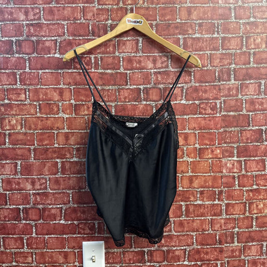 Vintage Christian Dior Black Slip Tank Top Size L