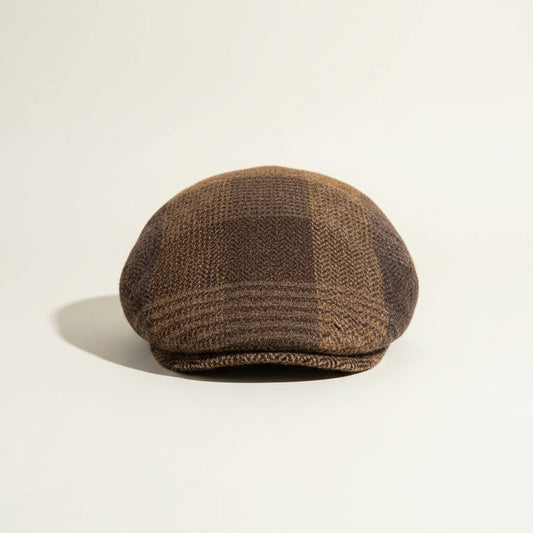 Goorin Bros Brown Tweed Scally Cap Size L