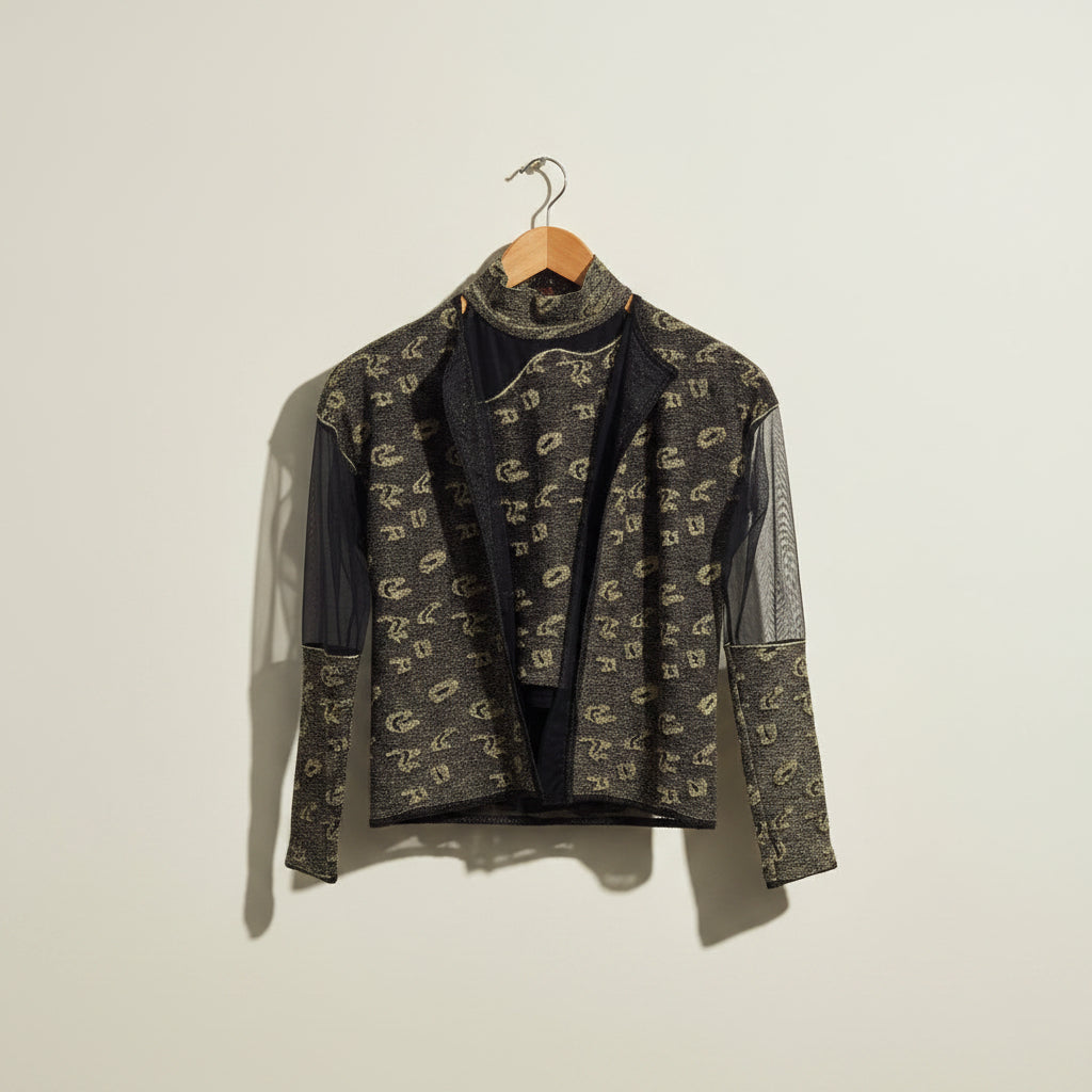 Gianfranco Ferre Sheer Jacket And Top Ladies Size S