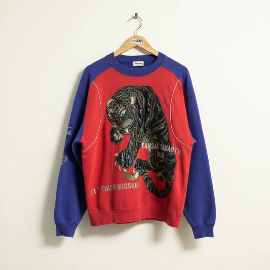 Kensai Yamamoto Tiger Mission Crewneck Men’s Size L