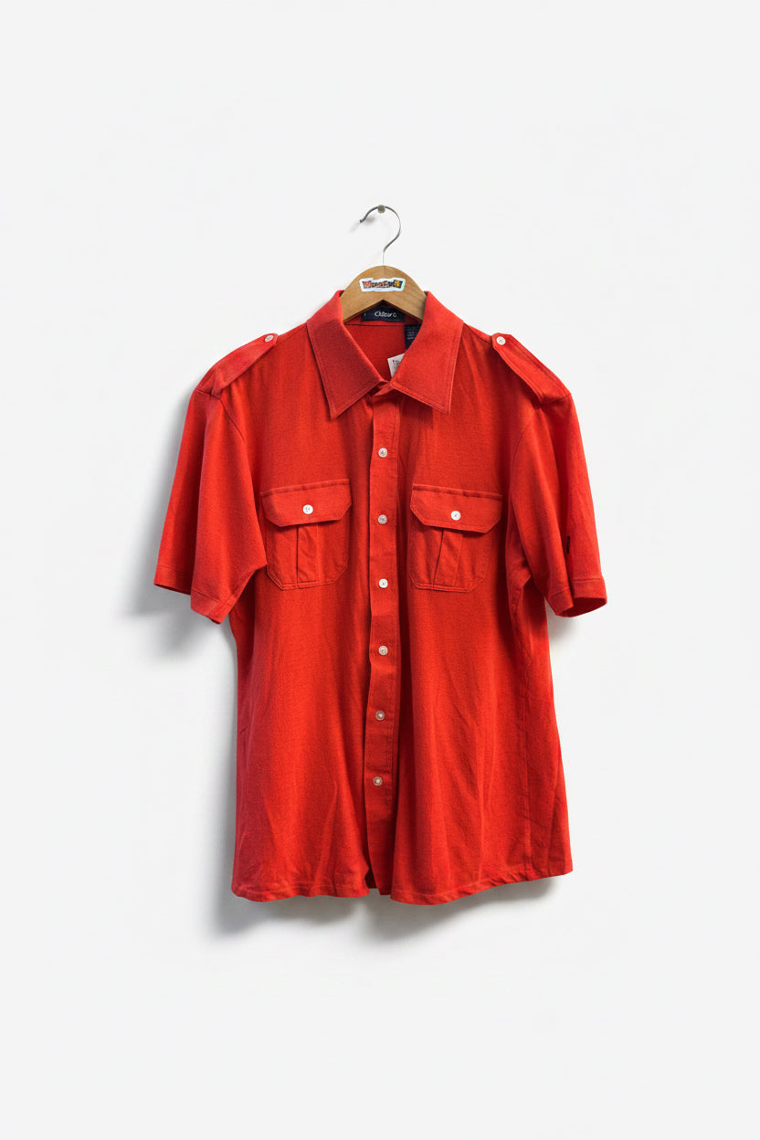 Vintage Givenchy Red SS Button Up Men’s Size L