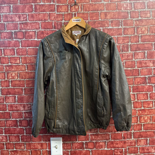 Ann Taylor Vintage 80s Leather Jacket Brown Size 6