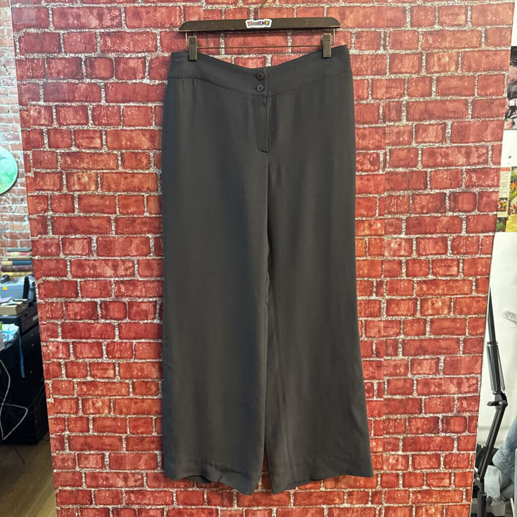 Armani Collezioni Grey Wide Leg Pants Size 8