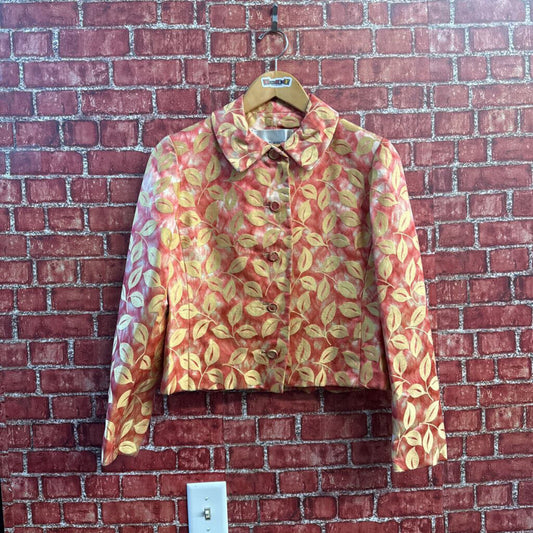 Adele Simpson Vintage Floral Jacket Size M