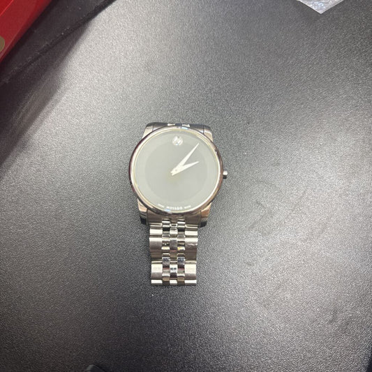 Movado Museum Watch Silver/Black